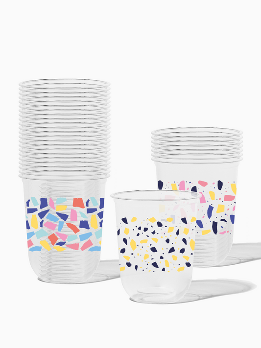 Colorful Terrazzo - NATURAL Arc 16oz