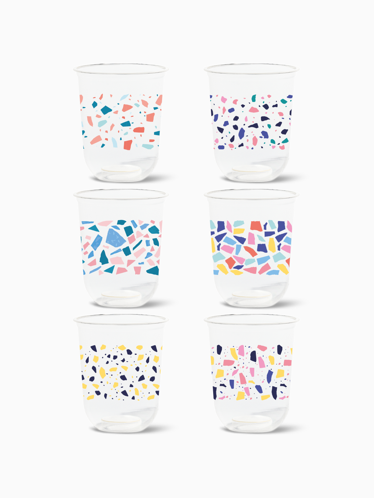 Colorful Terrazzo - NATURAL Arc 16oz